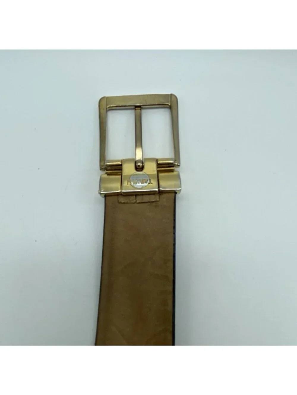 Buxton Bridlehide Leather Belt Black Size 38 USA Made Style 4005 1 3/8
